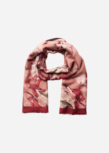 Dark Red Print Scarf - Soya Concept