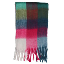 Load image into Gallery viewer, 1052118- Check Blanket Scarf - Red/Green - Zelly