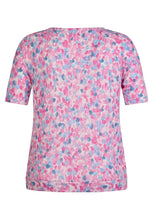 Load image into Gallery viewer, 122365 - Pink &amp; Blue Printed T-shirt - Rabe