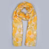 10285 - Yellow Circle Print Scarf - Zelly