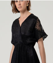 Load image into Gallery viewer, Black Dress with Detailed Sleeves - Surkana
