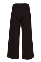 Load image into Gallery viewer, Black Soft Wide Leg Trouser With Side Pocket - Naya