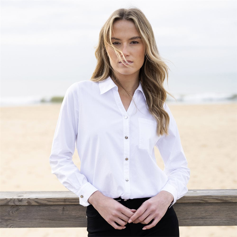 White Blouse - Marble