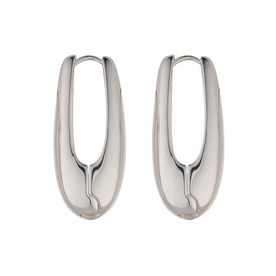 Chunky Silver Teardrop Earrings- Knight & Day