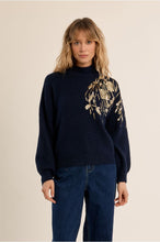 Load image into Gallery viewer, Navy Blue Knitted Sweater - Molly Bracken