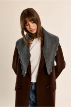 Load image into Gallery viewer, Ladies Knitted Scarf Dark Grey - Molly Bracken