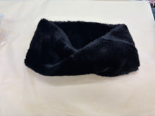 Load image into Gallery viewer, Black Faux Fur Twisted Loop - Zelly