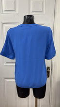 Load image into Gallery viewer, Blue Button Top - b.young