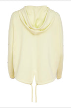Load image into Gallery viewer, Hooded Top With Contrast Cuff And Front Neckline- Lemon
 - Naya