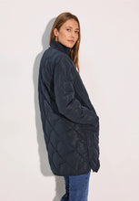 Load image into Gallery viewer, 101021 - Dark Navy Long Blouson Coat - Cecil