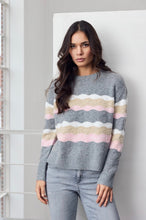 Load image into Gallery viewer, Grey &amp; Rose Jumper - Micha