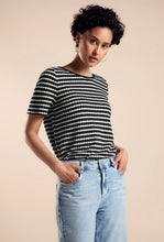 Load image into Gallery viewer, 321782- Knitted T-Shirt- Black &amp; White- Street One