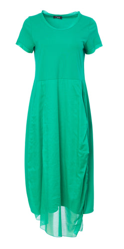 105 - Green Jersey Dress - Ora