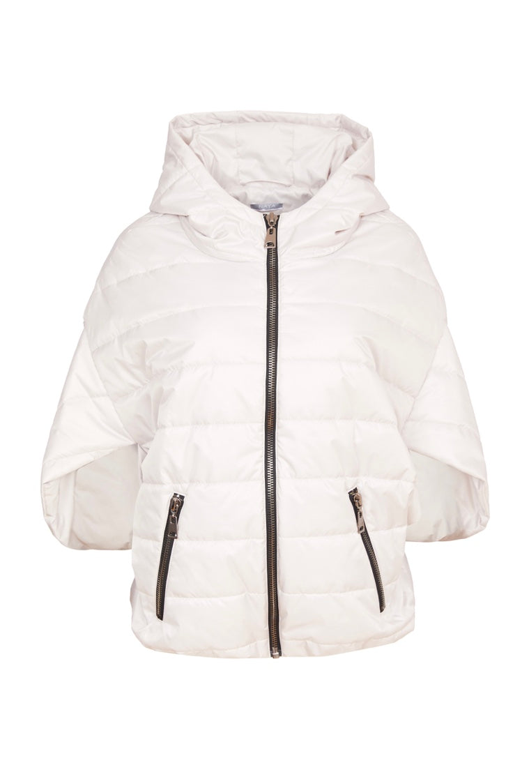 24180- Padded Short Jacket- Sand- Naya