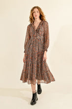 Load image into Gallery viewer, 533 - Printed Dress with Ruff Detail - Molly Bracken