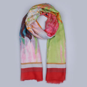 1038318 - Abstract Print Scarf - Zelly