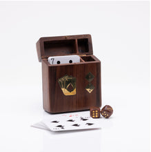 Load image into Gallery viewer, 1997 - Harvey Makin Cards and Dice in a Wooden Box - Widdop