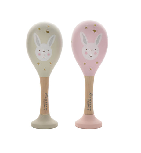 1778 - Bambino Wooden Maracas (Pink) - Widdop