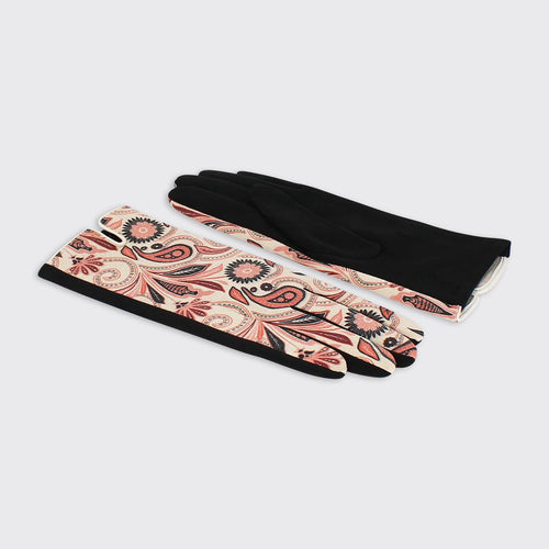 04788 - Faux Suede Gloves - Peach Cream - Forever England