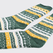 Load image into Gallery viewer, 04897 - Chole Fairisle Socks - Green/Ochre - Forever England