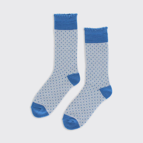 04899 - Ella Super Soft Socks - Blue/Grey - Forever England
