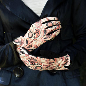 04788 - Faux Suede Gloves - Peach Cream - Forever England