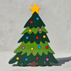 Christmas Tree Magnet - Alphabet Jigsaws