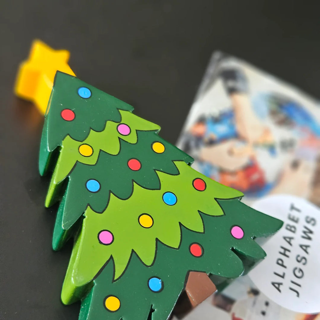 Christmas Tree Magnet - Alphabet Jigsaws