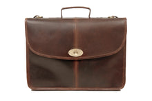 Load image into Gallery viewer, TK10060BRN - Ballyjohnboy Brief case - Brown - Tinnakeenly Leather