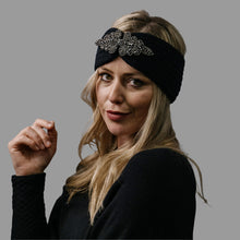 Load image into Gallery viewer, 6017601 - Black Beaded Detailed Headband - Zelly