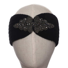 Load image into Gallery viewer, 6017601 - Black Beaded Detailed Headband - Zelly