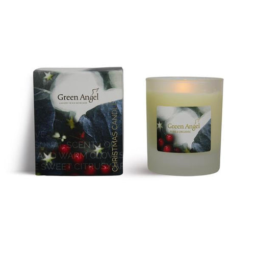 Christmas Candle Spiced Orange - Green Angel