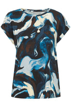 Load image into Gallery viewer, 0634- Short Sleeve T Shirt- Navy Mix- Fransa