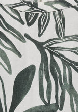Load image into Gallery viewer, 143873 - Linen Print Dress - Khaki Green - Cecil