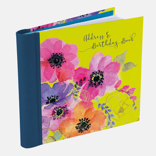 Address & Birthday Book - Anemones