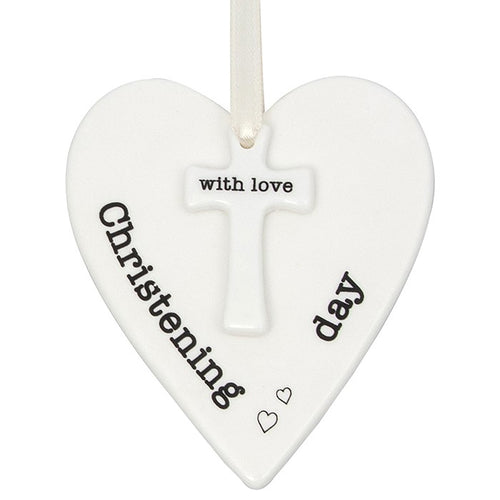 Christening Day Heart Plaque
