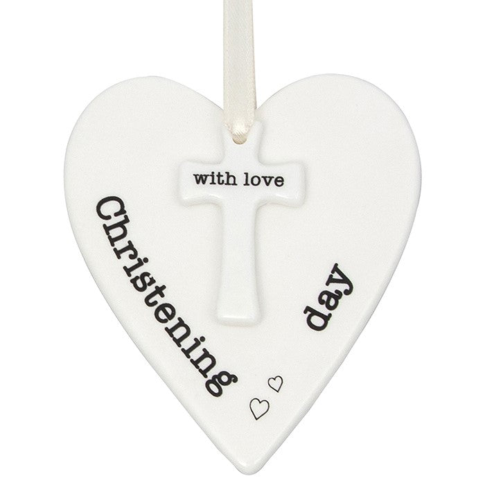 Christening Day Heart Plaque