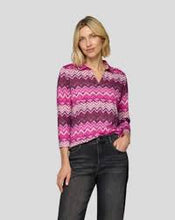 Load image into Gallery viewer, Pink Print Blouse with Collar - Rabe