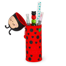 Load image into Gallery viewer, Legami 2 in 1 Soft Silicone Pencil Case Kawaii Ladybug