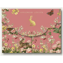 Load image into Gallery viewer, Spring Hare Boxed Notelets - Appleberry Atelier