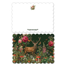 Load image into Gallery viewer, Forest Stag Scalloped Notelets - Appleberry Atelier