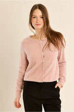 Load image into Gallery viewer, Pink Pearl Button Cardigan - Molly Bracken