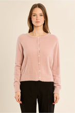 Load image into Gallery viewer, Pink Pearl Button Cardigan - Molly Bracken