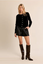 Load image into Gallery viewer, Black Pearl Button Cardigan - Molly Bracken