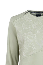 Load image into Gallery viewer, Green &amp; Cream Print Sweatshirt - Soquesto