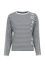Load image into Gallery viewer, Navy Stripe Top- Soquesto