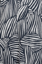 Load image into Gallery viewer, Navy &amp; Cream Print Jersey Dress- Soquesto
