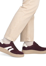 Load image into Gallery viewer, Wine Wide Fit Suede Trainer - Remonte