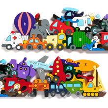 Load image into Gallery viewer, Alphabet Transport Jigsaw