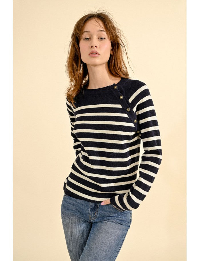 1580 - Knitted Sailor Sweater - Molly Bracken